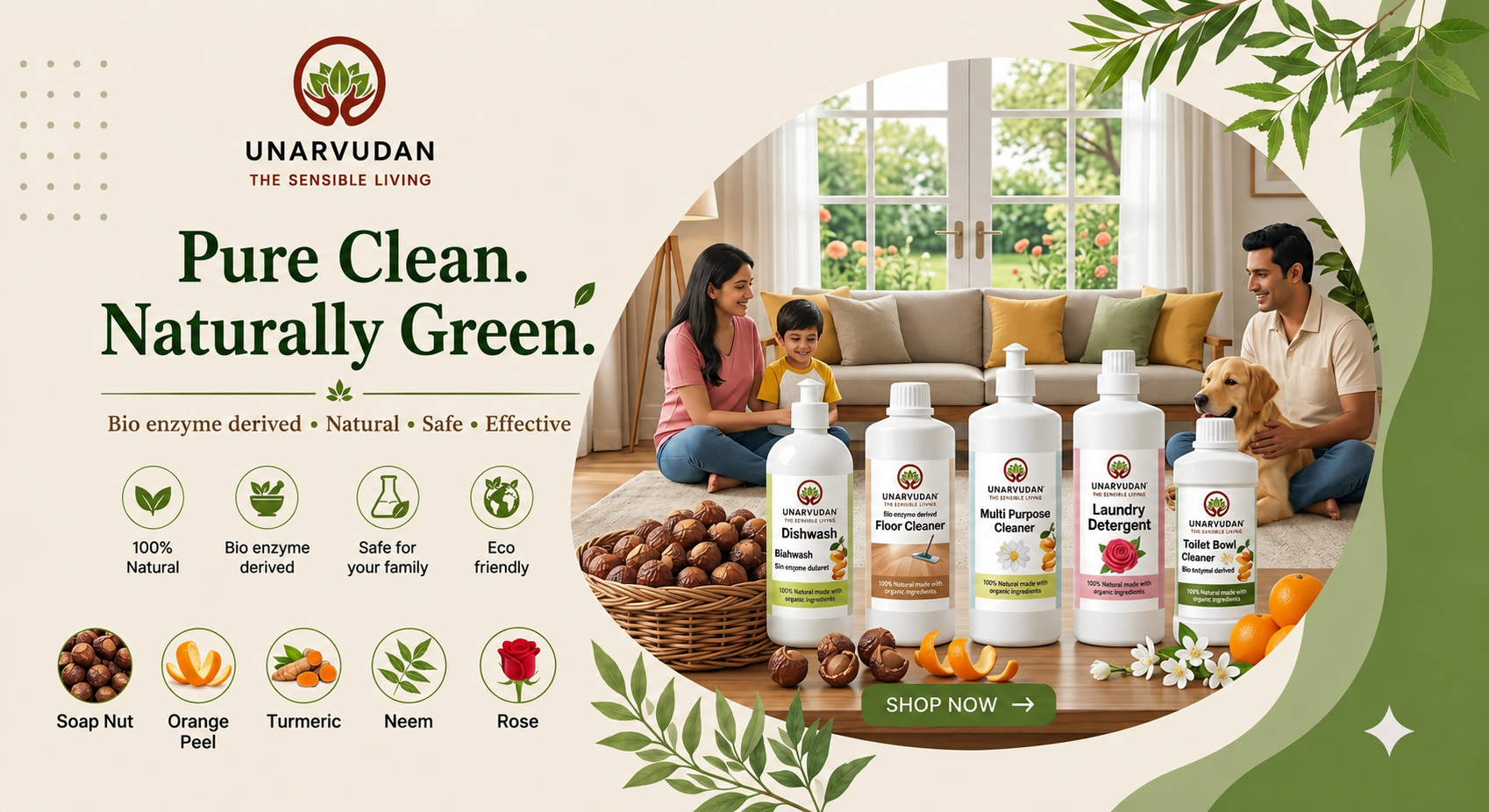 Cleaning with care. Living with purpose.